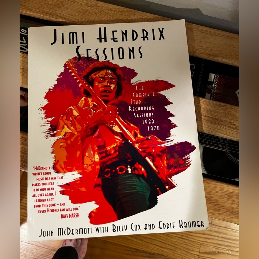 Jimmy Hendrix Sessions soft cover book